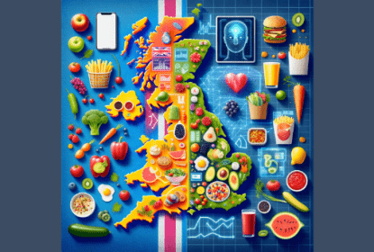 Illustrative map of UK food