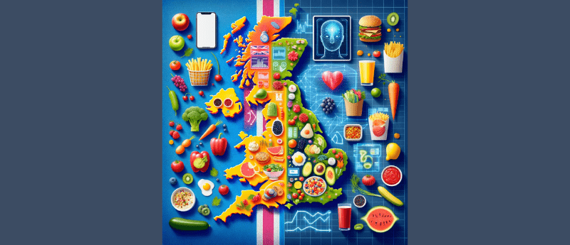 Illustrative map of UK food